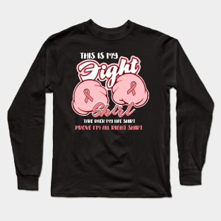 uterine cancer this is my fight shirt Long Sleeve T-Shirt